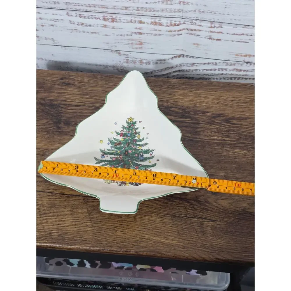 Nikko Christmas Tree Shaped Serving Dish Japan- Christmastime